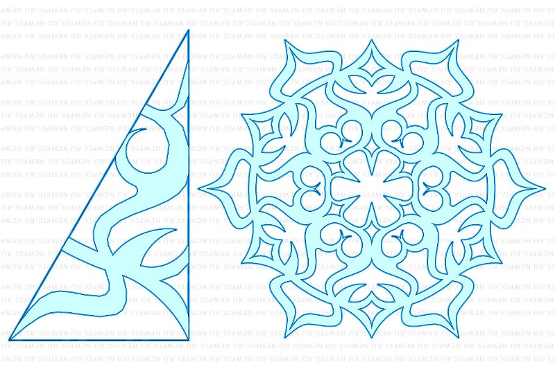 Схема гарних сніжинок 2